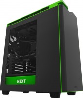 Photos - Computer Case NZXT H440 green