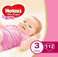 Photos - Nappies Huggies Ultra Comfort Girl 3 / 112 pcs 