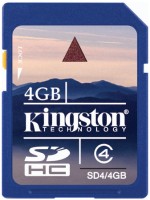 Memory Card Kingston SDHC Class 4 4 GB