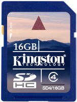 Memory Card Kingston SDHC Class 4 16 GB