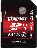 Photos - Memory Card Kingston SDXC 233x  Class 10 64 GB
