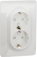 Photos - Socket Schneider Unica NU206718 white