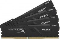 Photos - RAM HyperX Fury Black DDR4 4x16Gb HX436C18FB4K4/64