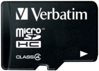 Photos - Memory Card Verbatim microSDHC Class 4 4 GB