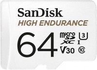 Memory Card SanDisk High Endurance microSD U3 64 GB