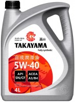 Photos - Engine Oil TAKAYAMA 5W-40 SN/CF 4 L