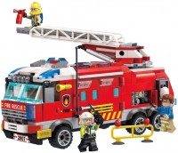 Photos - Construction Toy Qman Fire Command Truck 2807 