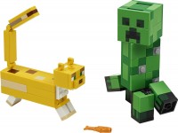 Photos - Construction Toy Lego BigFig Creeper and Ocelot 21156 