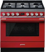 Photos - Cooker Smeg CPF9GMR red