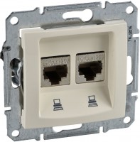 Photos - Socket Schneider Sedna SDN4600147 beige