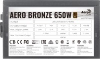 Photos - PSU Aerocool Aero Bronze Aero Bronze 650W