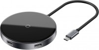 Photos - Card Reader / USB Hub BASEUS Circular Mirror Wireless Charger Hub 