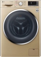 Photos - Washing Machine LG F2J7HS2G golden