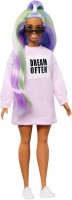 Photos - Doll Barbie Doll with Long Rainbow Hair GHW52 