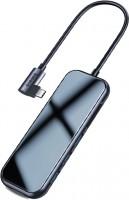 Photos - Card Reader / USB Hub BASEUS Mirror USB-C to 3xUSB3.0+HDMI+SD/TF+PD 