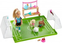 Doll Barbie Dreamhouse Adventures 6-inch Chelsea with Soccer Playset GHK37 