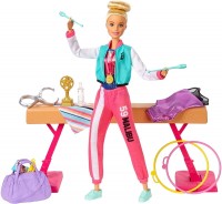 Doll Barbie Gymnastics Playset with Doll Balance Beam GJM72 