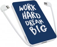 Photos - Power Bank ZIZ Work Hard Dream Big 5000 