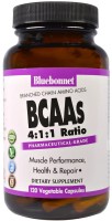 Amino Acid Bluebonnet Nutrition BCAAs 4-1-1 Ratio 120 cap 