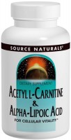 Fat Burner Source Naturals Acetyl L-Carnitine/Alpha-Lipoic Acid 650 mg 60 tab 60