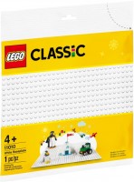 Construction Toy Lego White Baseplate 11010 
