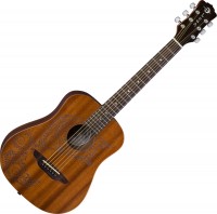 Photos - Acoustic Guitar Luna Safari Tattoo Travel Guitar 