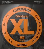 Photos - Strings DAddario XL Chromes Bass Flat Wound 50-105 