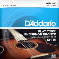 Strings DAddario Flat Top Phosphor Bronze 12-53 
