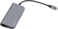 Photos - Card Reader / USB Hub Momax One Link 8-in-1 Type-C Hub 