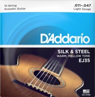 Photos - Strings DAddario Acoustic Silk and Steel 12-String 11-47 