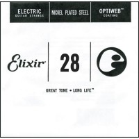 Photos - Strings Elixir Electric Optiweb Nickel Plated Steel Single 28 