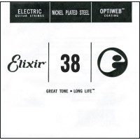 Strings Elixir Electric Optiweb Nickel Plated Steel Single 38 