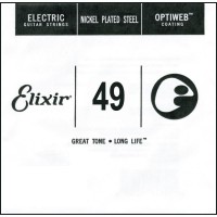 Strings Elixir Electric Optiweb Nickel Plated Steel Single 49 