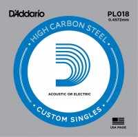 Photos - Strings DAddario Single Plain Steel 018 