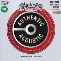 Strings Martin Authentic Acoustic Lifespan 2.0 Phosphor Bronze 12-String 10-47 
