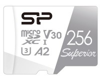 Photos - Memory Card Silicon Power Superior microSDXC UHS-1 C10 V30 A2 + Adapter 256 GB