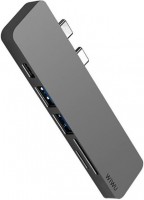 Photos - Card Reader / USB Hub WiWU Adapter T8 Lite 