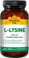 Amino Acid Country Life L-Lysine 1000 mg 250 tab 