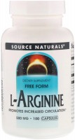 Photos - Amino Acid Source Naturals L-Arginine 500 mg 100 cap 