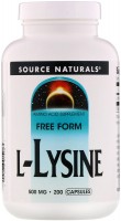 Amino Acid Source Naturals L-Lysine 500 mg 250 tab 