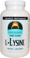 Amino Acid Source Naturals L-Lysine 1000 mg 100 tab 