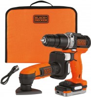 Photos - Power Tool Combo Kit Black&Decker BDCK121S1S 