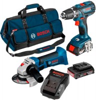 Photos - Power Tool Combo Kit Bosch GSR 18-2-LI Plus + GWS 18-125 V-LI Professional 0615990G12 