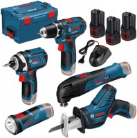 Photos - Power Tool Combo Kit Bosch GSR 12V-15 + GDR 12V-105 + GSA 12V-14 + GOP 12V-28 + GLI 12V-80 Professional 0615990K11 