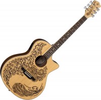 Acoustic Guitar Luna Henna Paradise 
