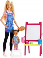 Doll Barbie Art Teacher Playset with Blonde Doll GJM29 