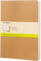 Photos - Notebook Moleskine Set of 3 Plain Cahier Journals XLarge Beige 