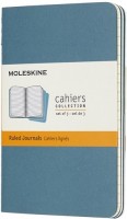 Photos - Notebook Moleskine Set of 3 Ruled Cahier Journals Pocket Light Blue 