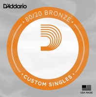 Photos - Strings DAddario 80/20 Bronze Single 20 