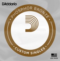 Photos - Strings DAddario Phosphor Bronze Single 30 